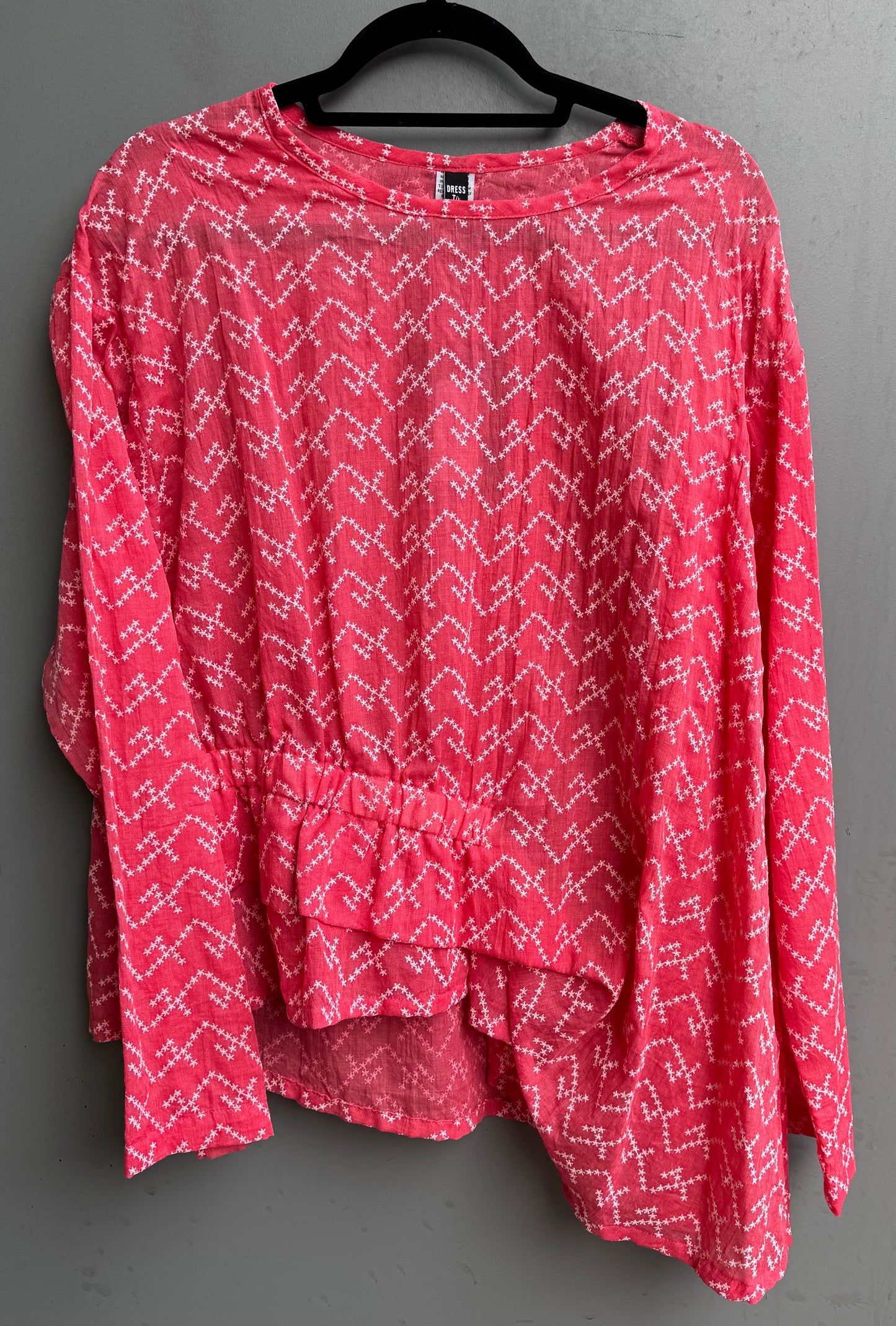 Long Sleeve Elastic Bottom Pull