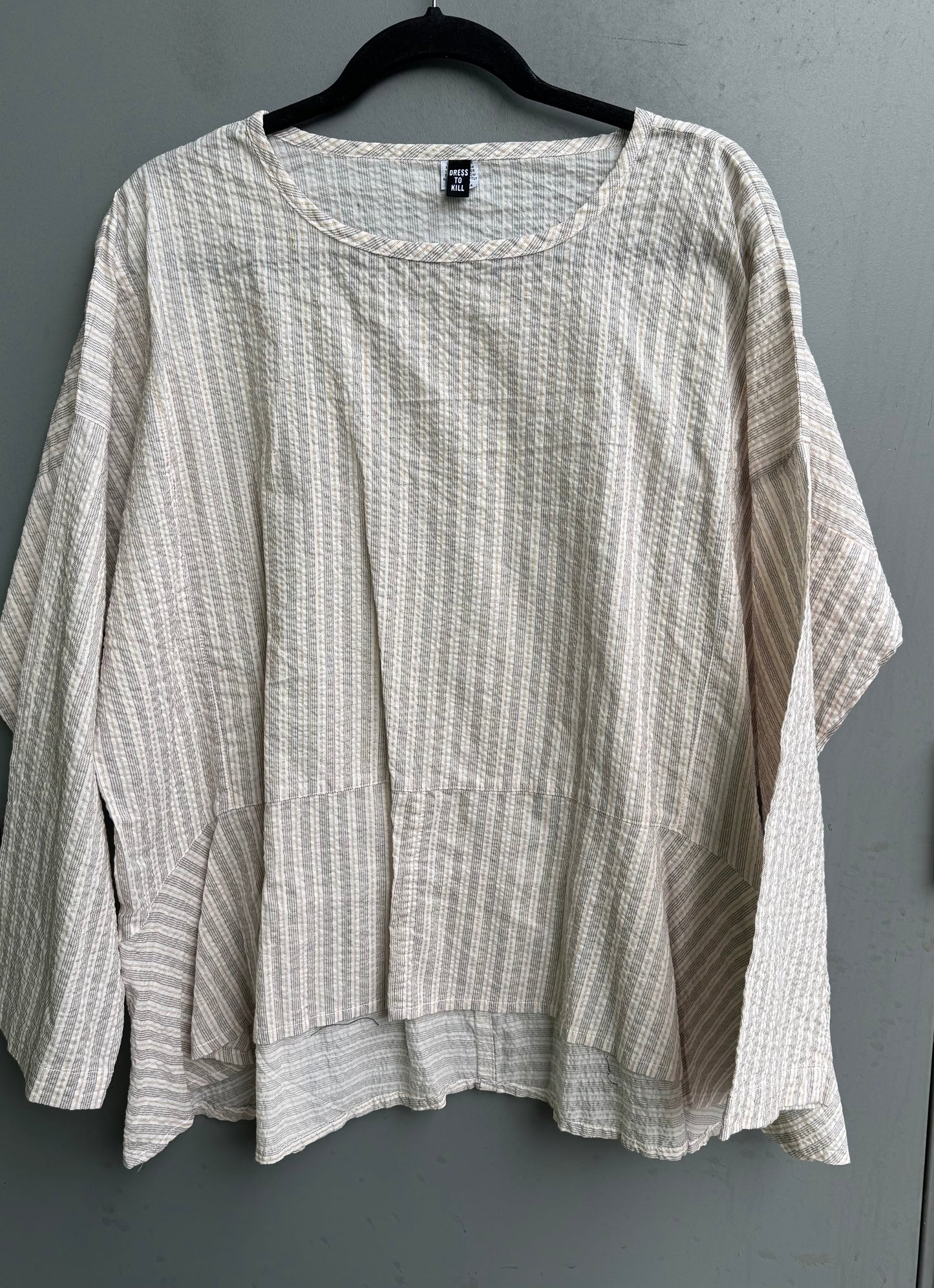 Long Sleeve Flounce Pull