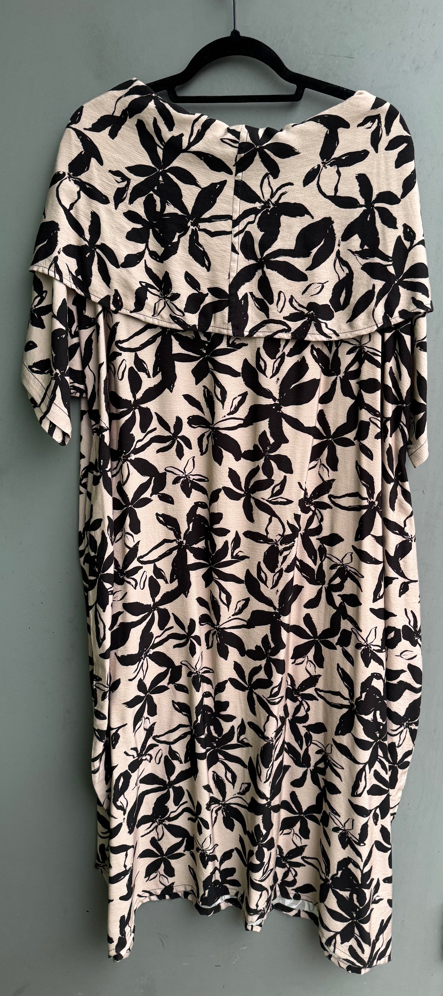 Criss Cross Cowl Dolman Dress