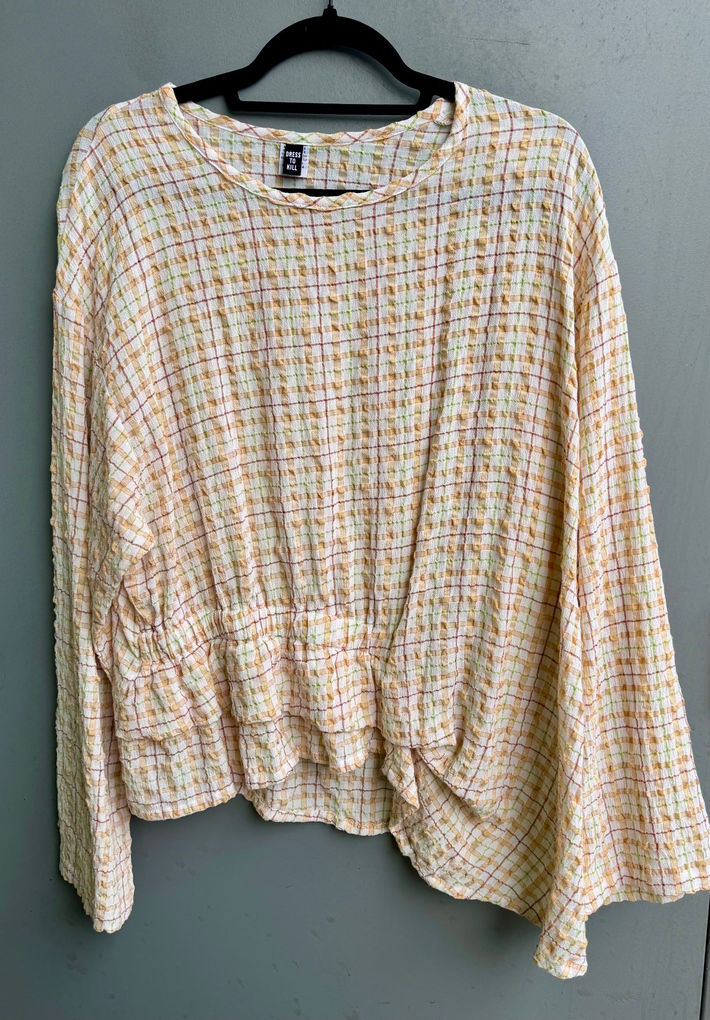 Long Sleeve Elastic Bottom Pull