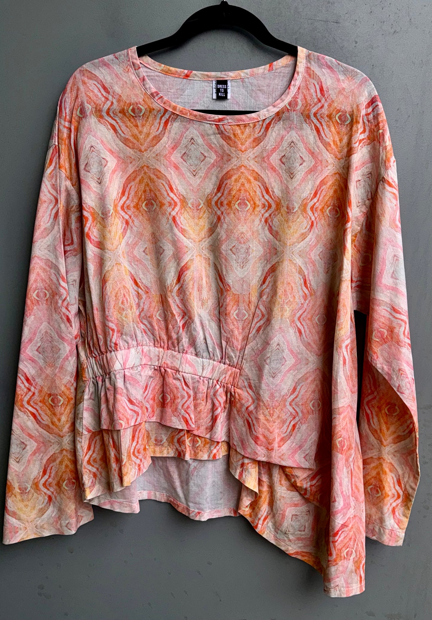 Long Sleeve Elastic Bottom Pull