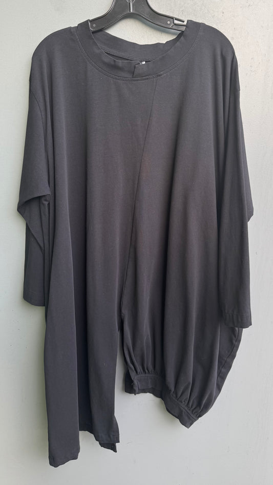 Banded Bottom Ruched Hi Lo