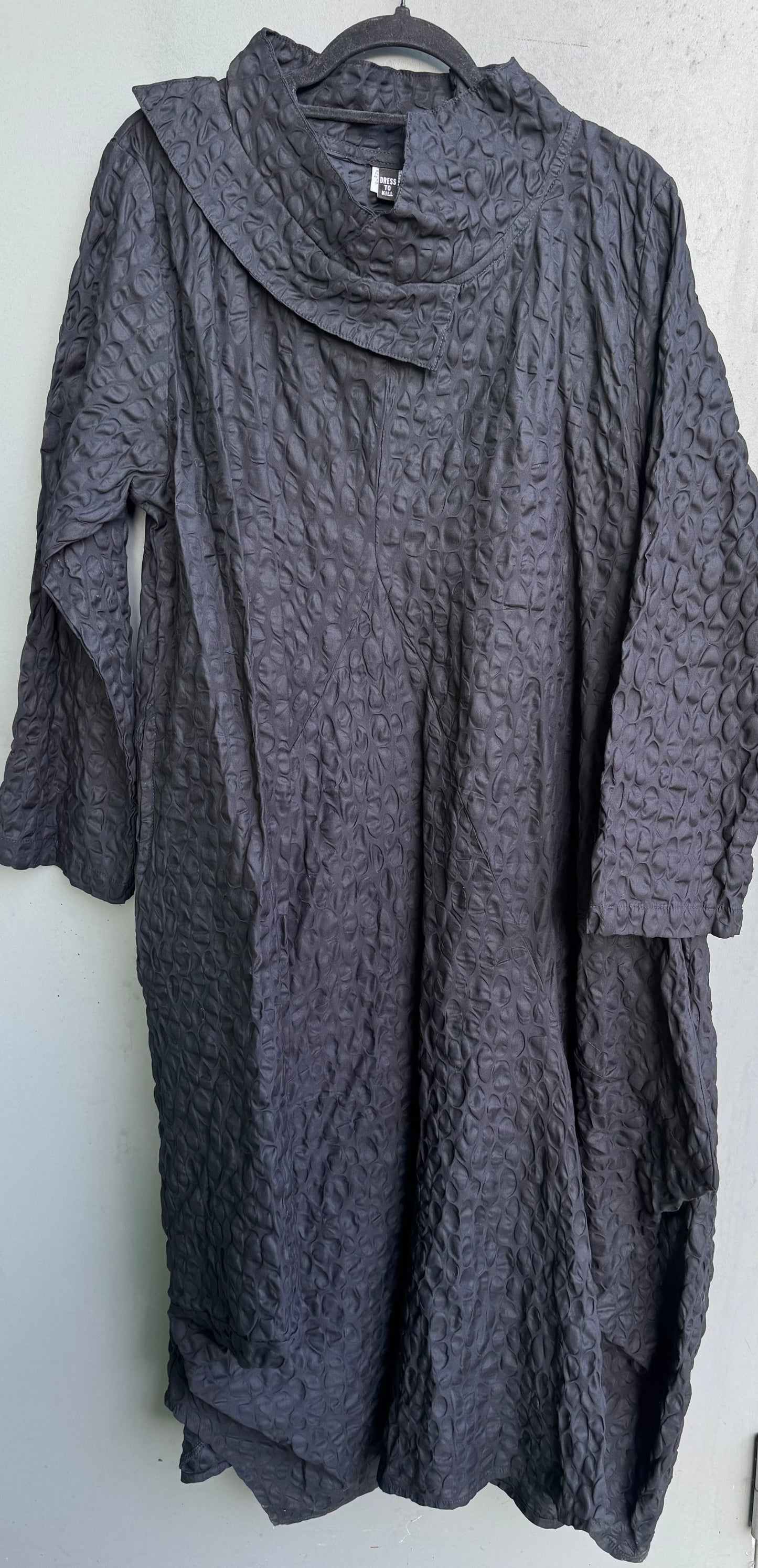 Long Sleeve Criss Cross Glamour Dress