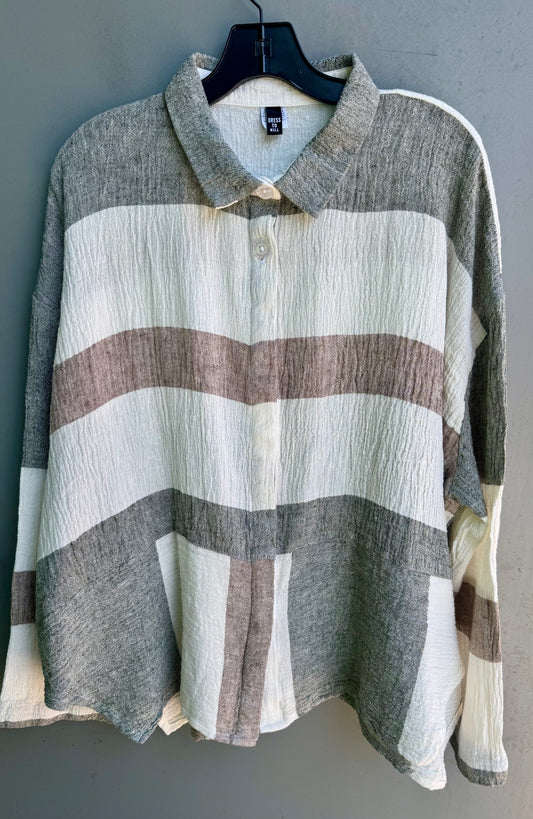 Long Sleeve Banded Cappy Shirt