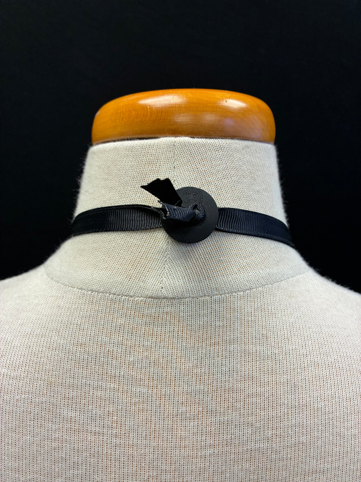 Matte Black Double Strand Necklace
