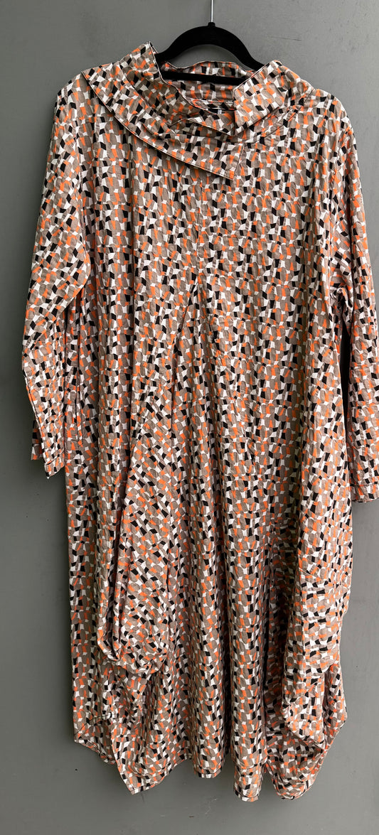 Long Sleeve Criss Cross Glamour Dress