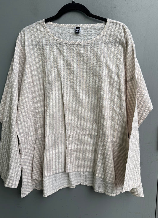 Long Sleeve Flounce Pull