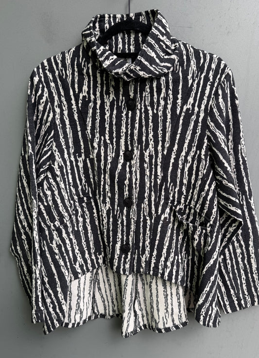 Betsy Crop Mock Welt Jacket