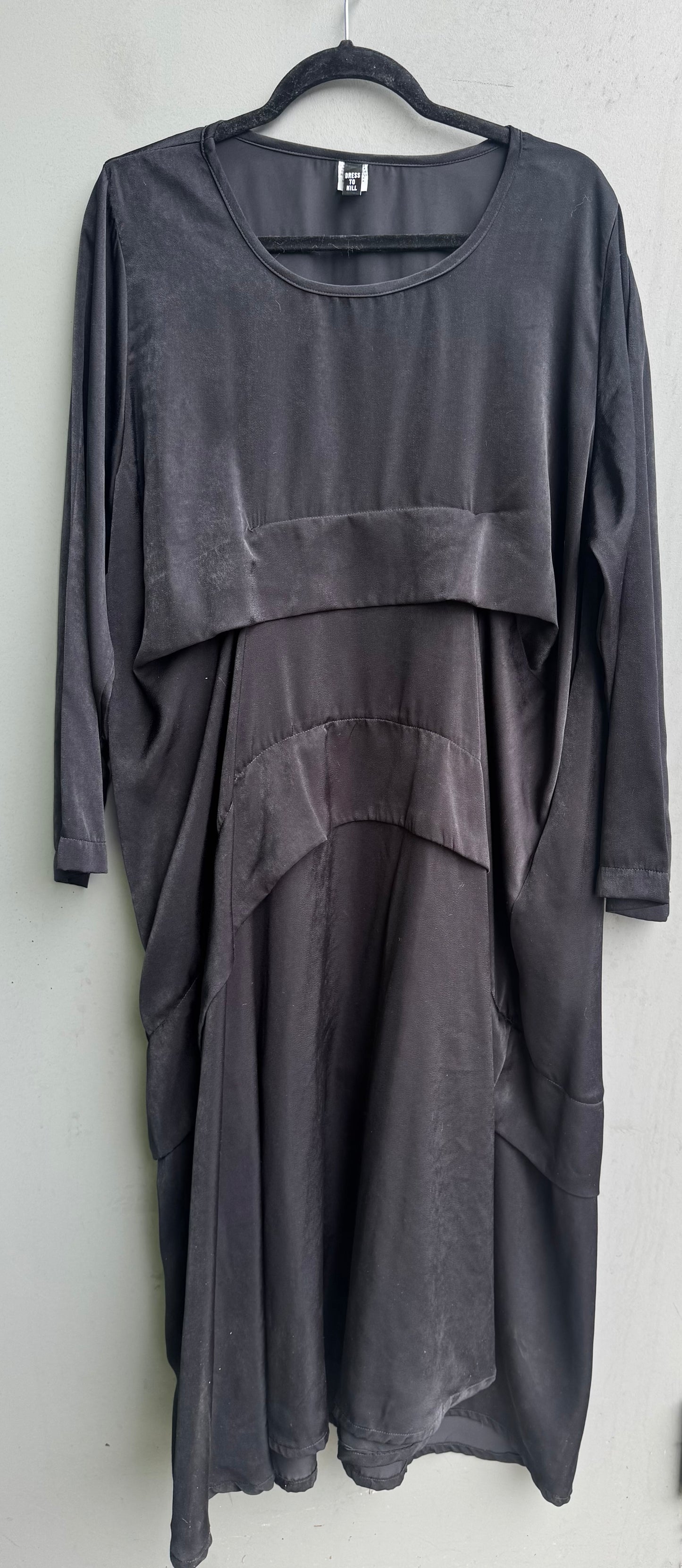 Long Sleeve Folded Dress