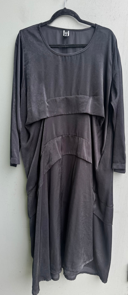 Long Sleeve Folded Dress