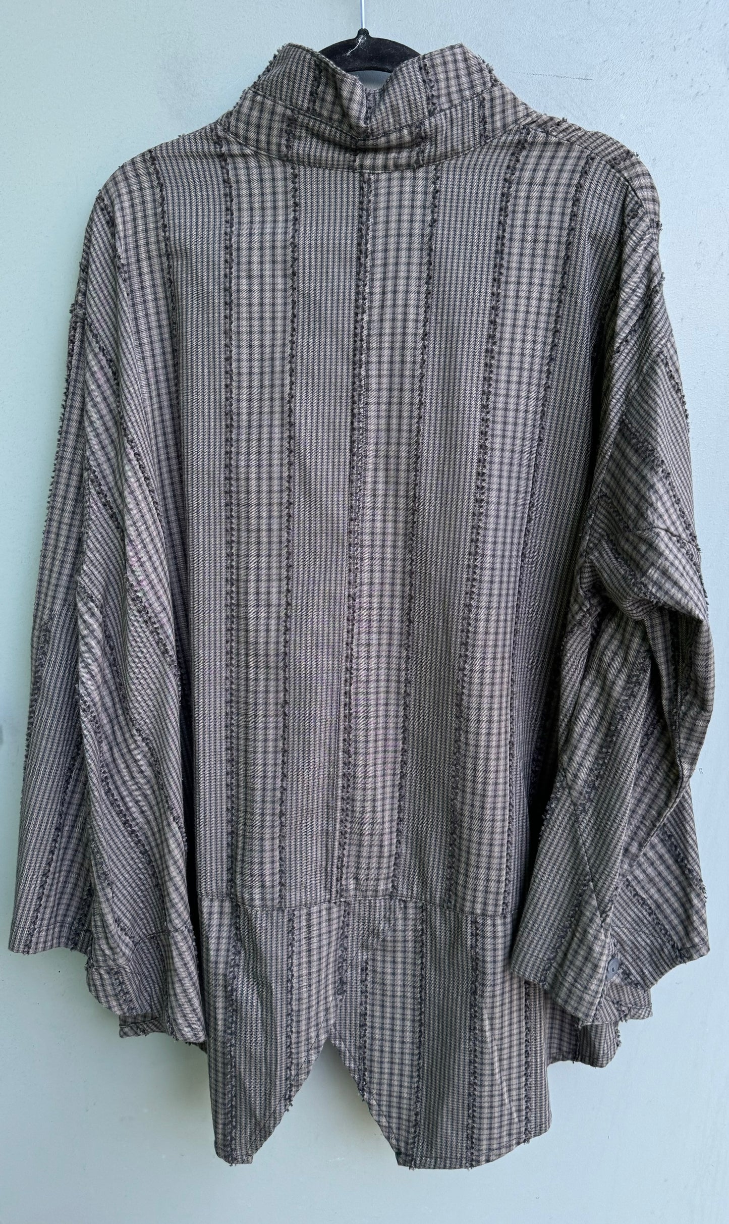 Split Back Shirt Gingham