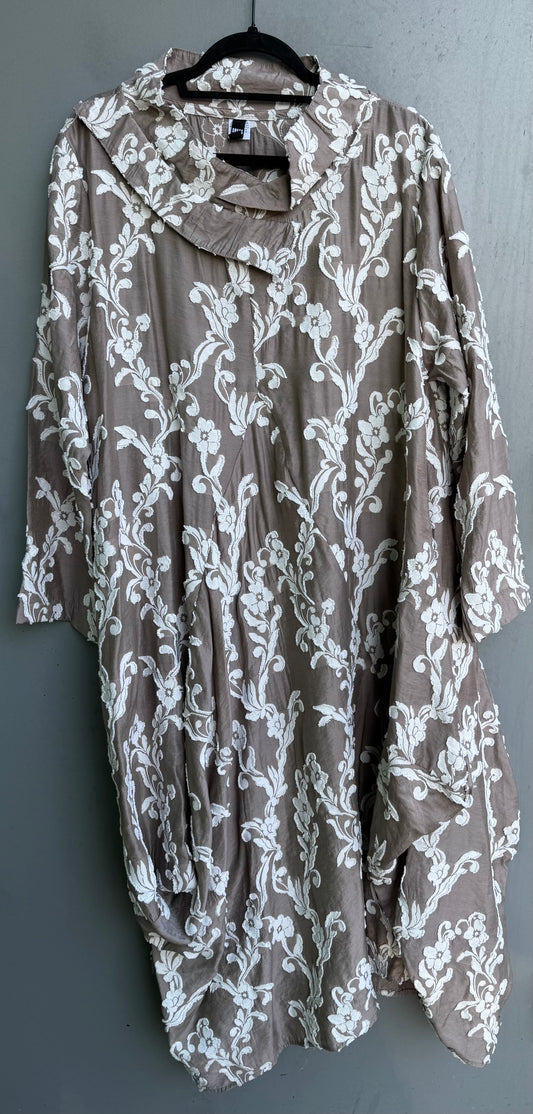 Long sleeve Criss Cross Glamour Dress