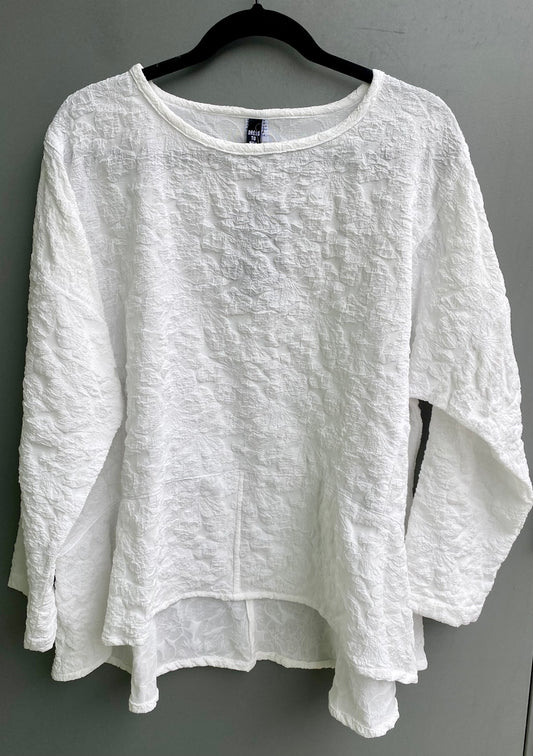 Long Sleeve Flounce Pull