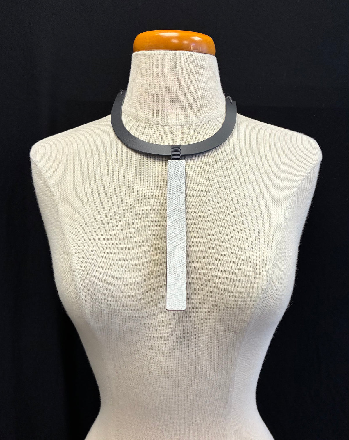 White Textured Pendant