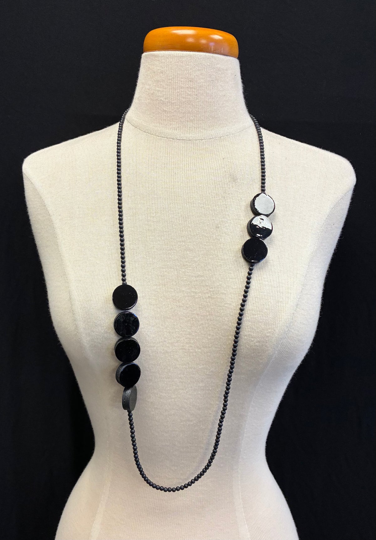 Gloss Black Onyx Necklace