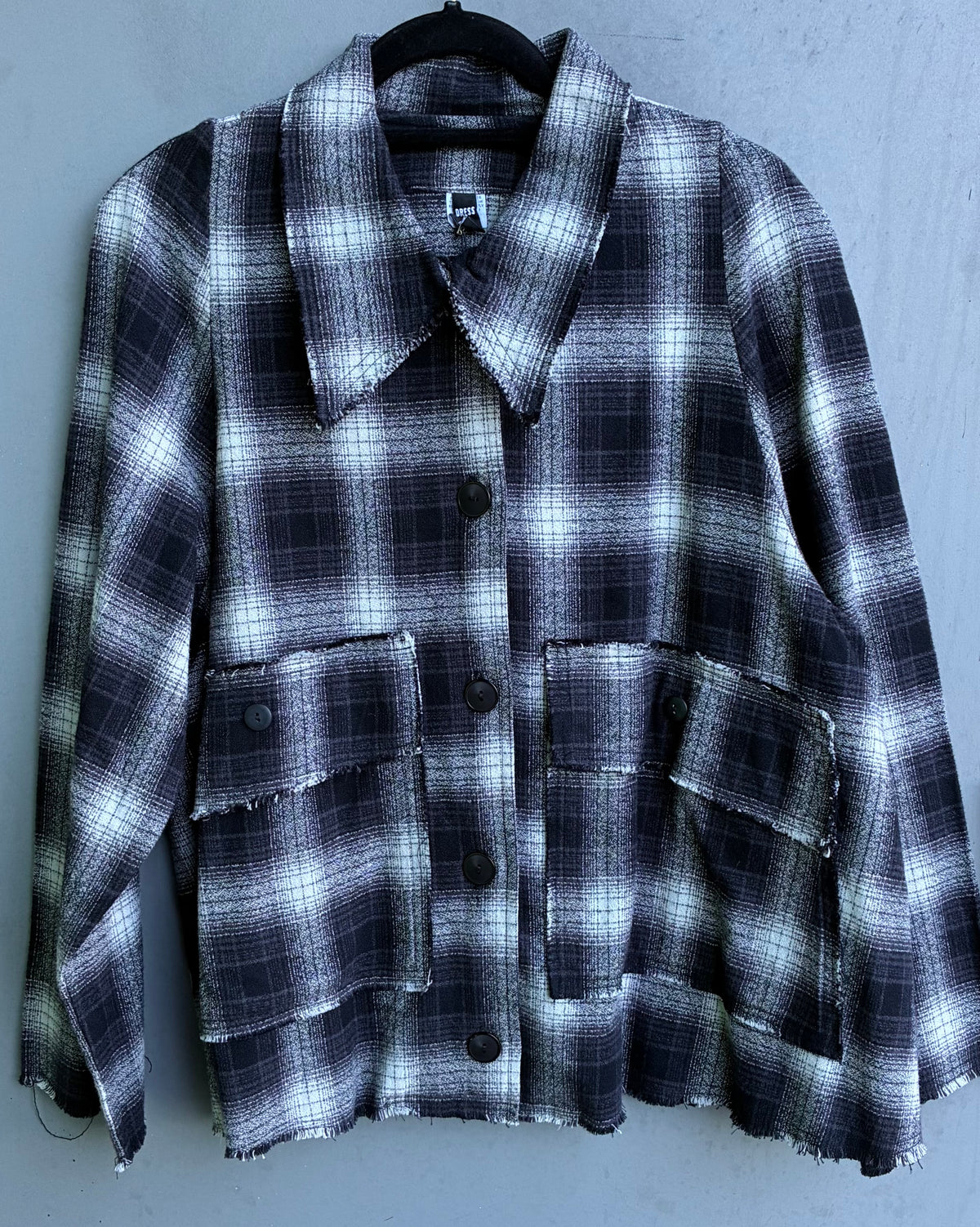 Exposed Seam Two Pocket Jacket