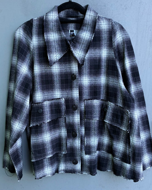 Exposed Seam Two Pocket Jacket