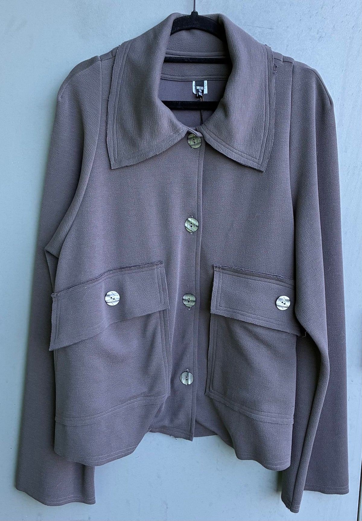 Exposed Seam Two Pocket Jacket