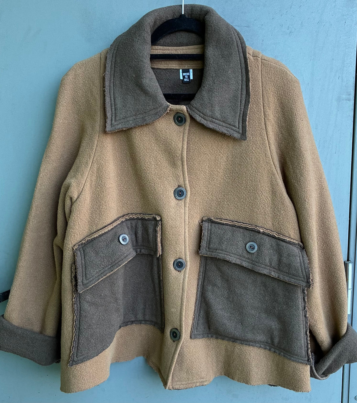 Exposed Seam Two Pocket Jacket